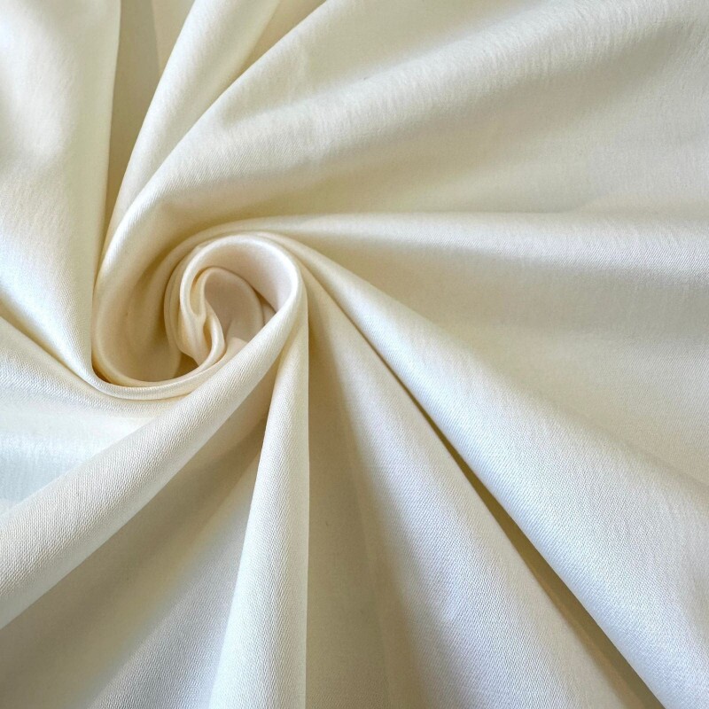 Último Corte - 75cm - Cetim Encorpado  com Elastano Manteiga